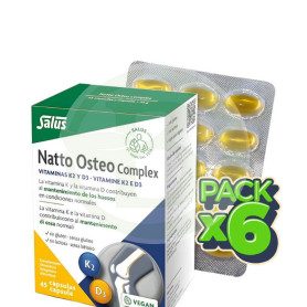 Pack 6x Natto Osteo Complex 45 Capsulas Salus