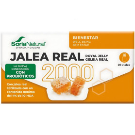 Gelée Royale 2000 avec Probiotiques 20 Flacons Soria Natural
