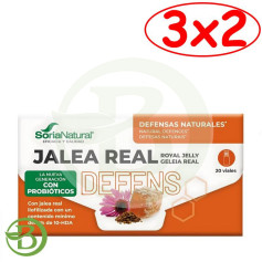 Pack 3x2 Jalea Real Defens con Probióticos 20 Viales Soria Natural