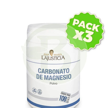 Pack 3x Carbonato De Magnesio 130Gr. Ana M. Lajusticia