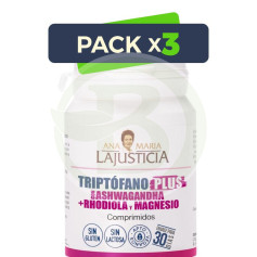Pack 3x Tryptophane Plus avec Ashwagandha 60 Comprimés Ana María Lajusticia