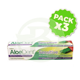 Pack 3x Dentífrico Sensible con Aloe Vera Evicro