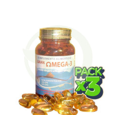 Pack 3x Gran Omega 3 Golden Green 60 Gélules