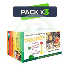 Pack 3x Triodef Golden Green 60 Gélules