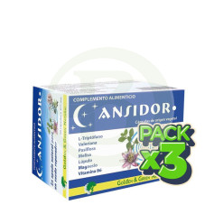Pack 3x Ansidor 60 Gélules Golden Green
