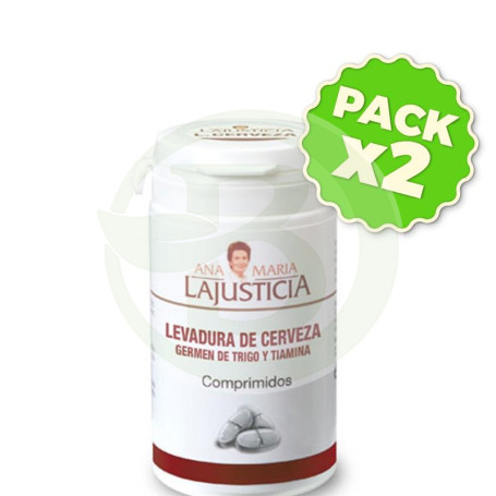 Pack 2x Levadura de Cerveza y Germen de Trigo 80 Comprimidos Ana Mª Laju