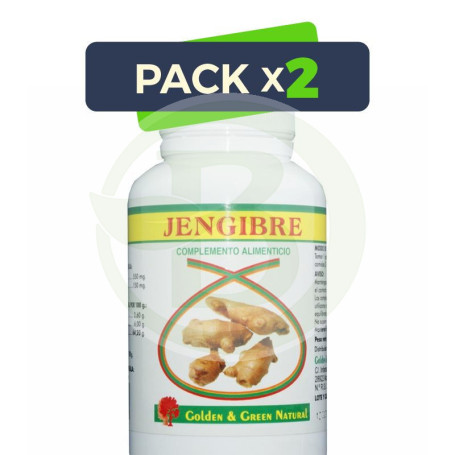 Pack 2x Jengibre Golden Green 90 Cápsulas