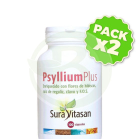 Pack 2x Psyllium Plus + F.O.S 100 Cápsulas Sura Vitasan