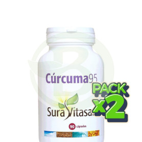 Pack 2x Cúrcuma 90 Cápsulas Sura Vitasan
