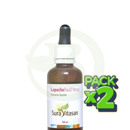 Pack 2x Lapacho Pau Darco 50Ml. Sura Vitasan