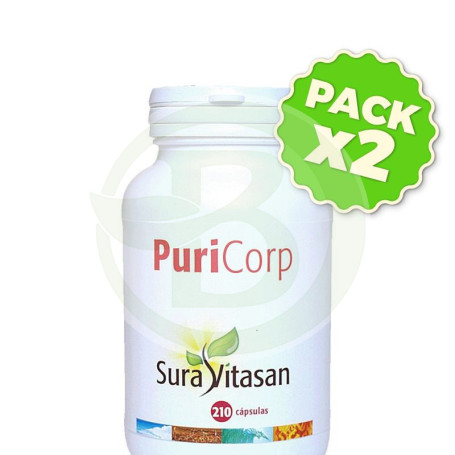 Pack 2x Puri-Corp 500Mg. 210 Cápsulas Sura Vitasan