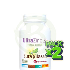 Pack 2x Ultra Zinc 25 90 Gélules Sura Vitasan