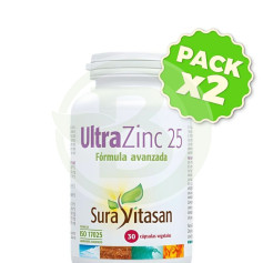 Pack 2x Ultra Zinc 25 30 Gélules Sura Vitasan
