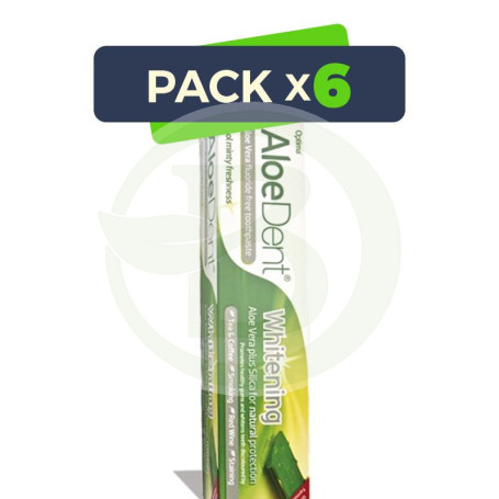 Pack 6x Dentífrico Blanqueador con Aloe Vera Evicro