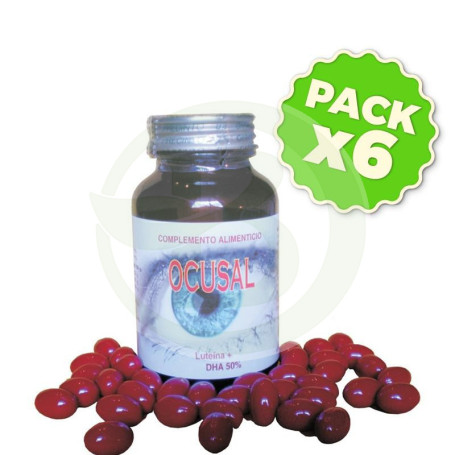 Pack 6x Ocusal Golden Green 60 Perlas