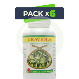 Pack 6x Graviola 90 Cápsulas Golden Green