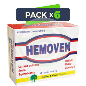 Pack 6x Hemoven 60 Cápsulas Golden Green