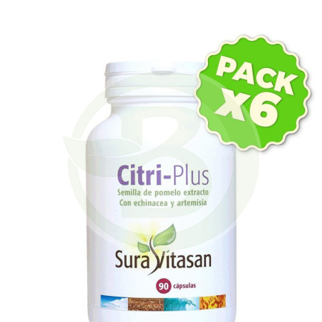 Pack 6x Citri-Plus 90 Cápsulas Sura Vitasan