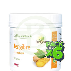 Pack 6x Jengibre Fermentado 150Gr. Sura Vitasan