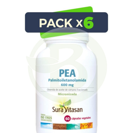 Pack 6x Pea 60 Capsulas Sura Vitasan