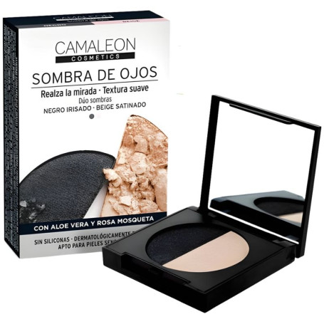 Ombre à Paupières Noir et Beige Camaleon