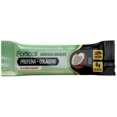 Barre Chocolat Protéine+Collagène Coco 50G Forticoll