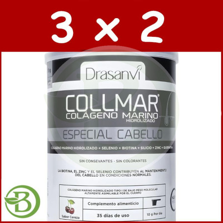 Pack 3x2 Collmar Colágeno Marino Especial Cabello 275Gr. Drasanvi