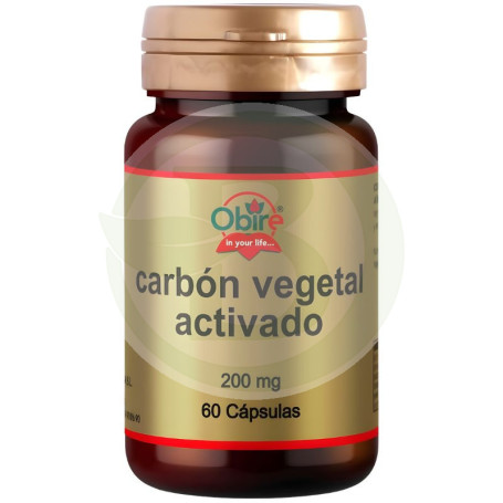 Charbon Végétal Activé 200Mg 60 Gélules Obire