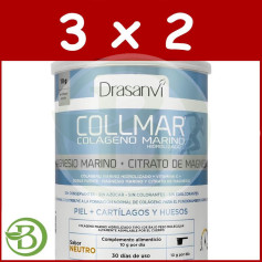Lot de 3 x 2 Collmar Magnésium neutre 300 g Drasanvi