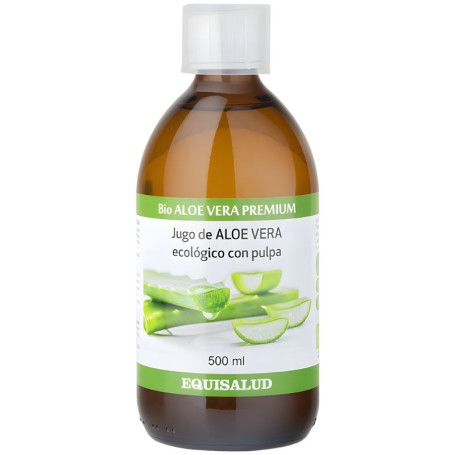 Jus Premium d'Aloe Vera Biologique avec Pulpe 500Ml Equisalud