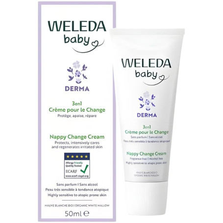 Crème Couche Derma 3 en 1 50Ml Weleda