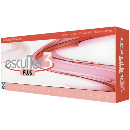 Esculter 3 Plus 40 Comprimés + 20 Flacons Tegor