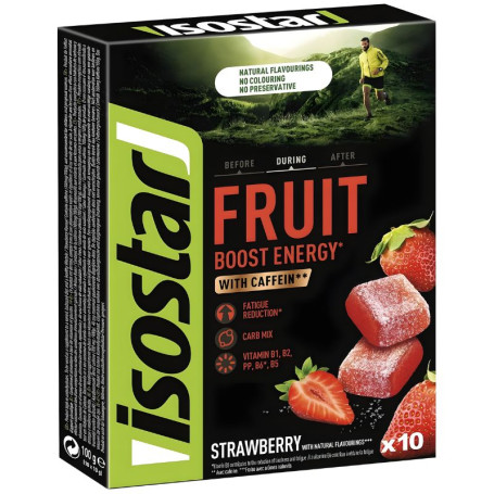 Energy Fruit Boost Saveur Fraise 10 Gommes Isostar