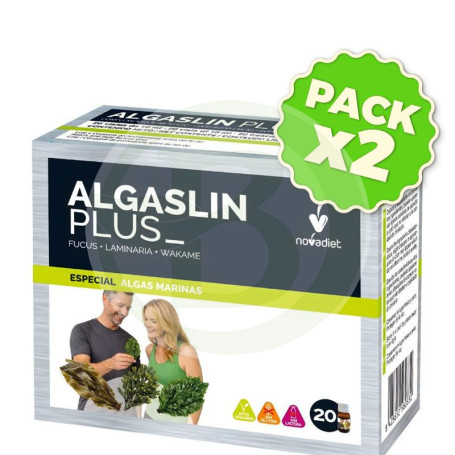 Pack 2x Algaslin Plus 20 Viales Novadiet