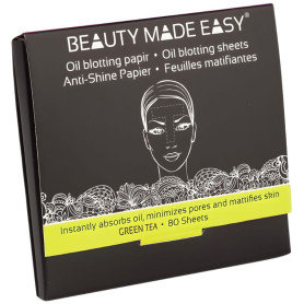 Papier Absorbant Thé Vert 80 Feuilles Beauty Made Easy