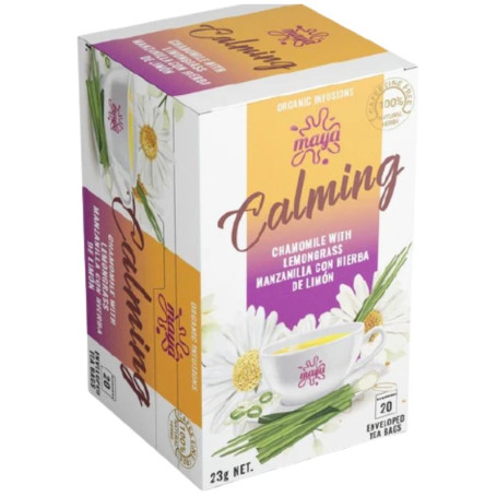 Calming Camomille avec Herbe de Citron 20 Sachets Maya Organic