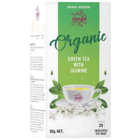 Infusion De Thé Vert au Jasmin 20 Filtres Maya Organic
