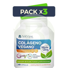 Pack 3x Collagène Végan 60 Gélules Natysal