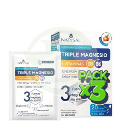 Pack 3x Triple Magnésium 20 Sachets Natysal