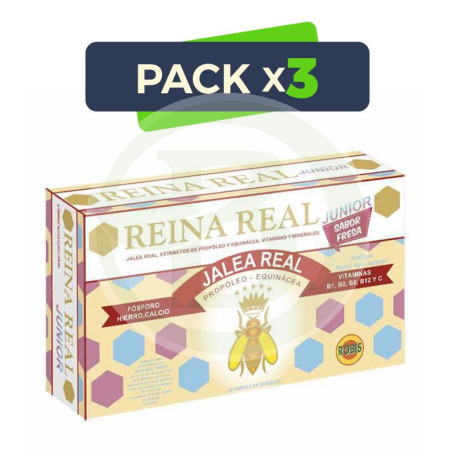 Pack 3x Reina Real Junior 20 Ampollas Robis