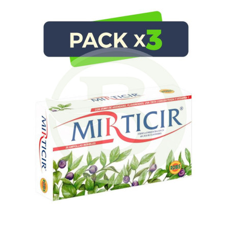 Pack 3x Mirticir 20 Ampollas Robis