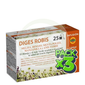 Pack 3x Diges Infusión 25 Filtros Robis