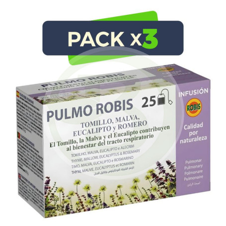Pack 3x Pulmo Robis Infusiones Robis