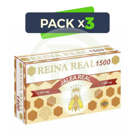 Pack 3x Reina Real 1500 20 Ampollas Robis