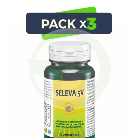 Pack 3x Seleva 5V 30 Comprimidos Robis