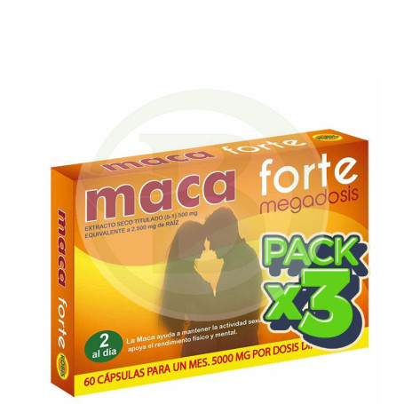 Pack 3x Maca Forte 60 Cápsulas Robis