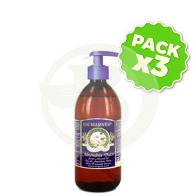 Pack 3x Aceite Puro de Almendras Dulces 500Ml. Marnys