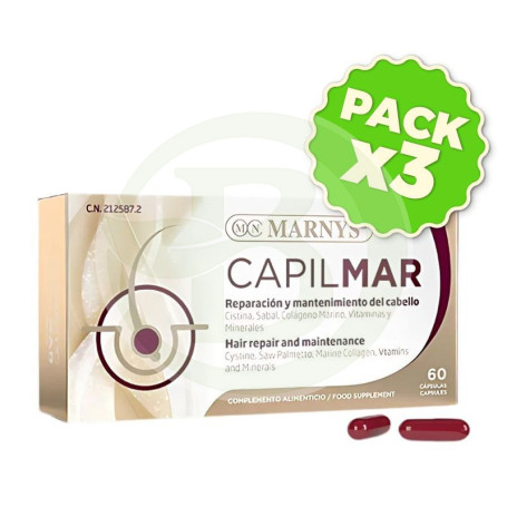 Pack 3x Capilmar 60 Capsulas Marnys