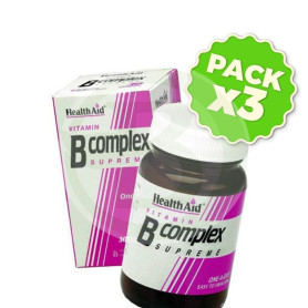 Pack 3x Complejo B 30 Cápsulas Health Aid