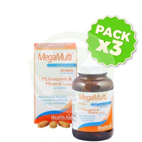 Pack 3x MegaMulti con Ginseng Health Aid